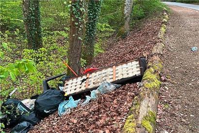 Illegale Müllabladung im Ellergrund
