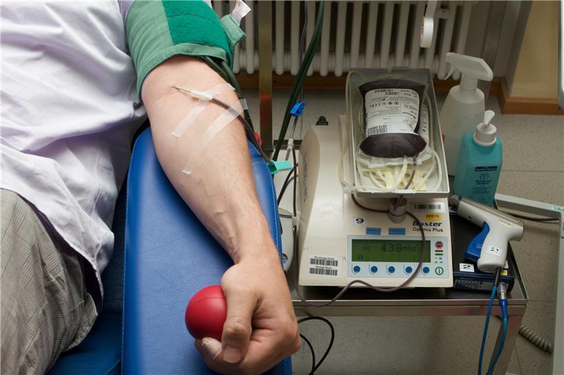 Im Blutspendezentrum des Roten Kreuzes. Zwischen dem 20. März und dem 2. April haben sich 1.700 neue Blutspender gemeldet.
