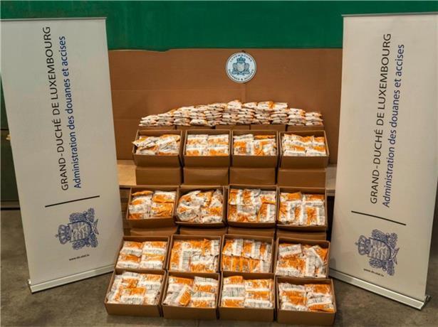 508 Kilogramm Kokain werden im Februar am Flughafen Findel in Luxemburg sichergestellt