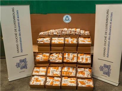 508 Kilogramm Kokain werden im Februar am Flughafen Findel in Luxemburg sichergestellt