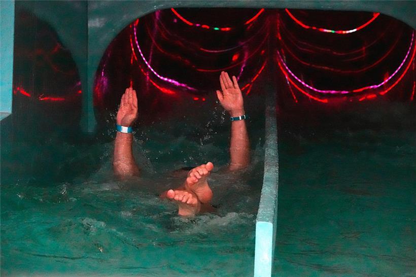 Im Finale kamen verschiedene Rutschtechniken zum Einsatz