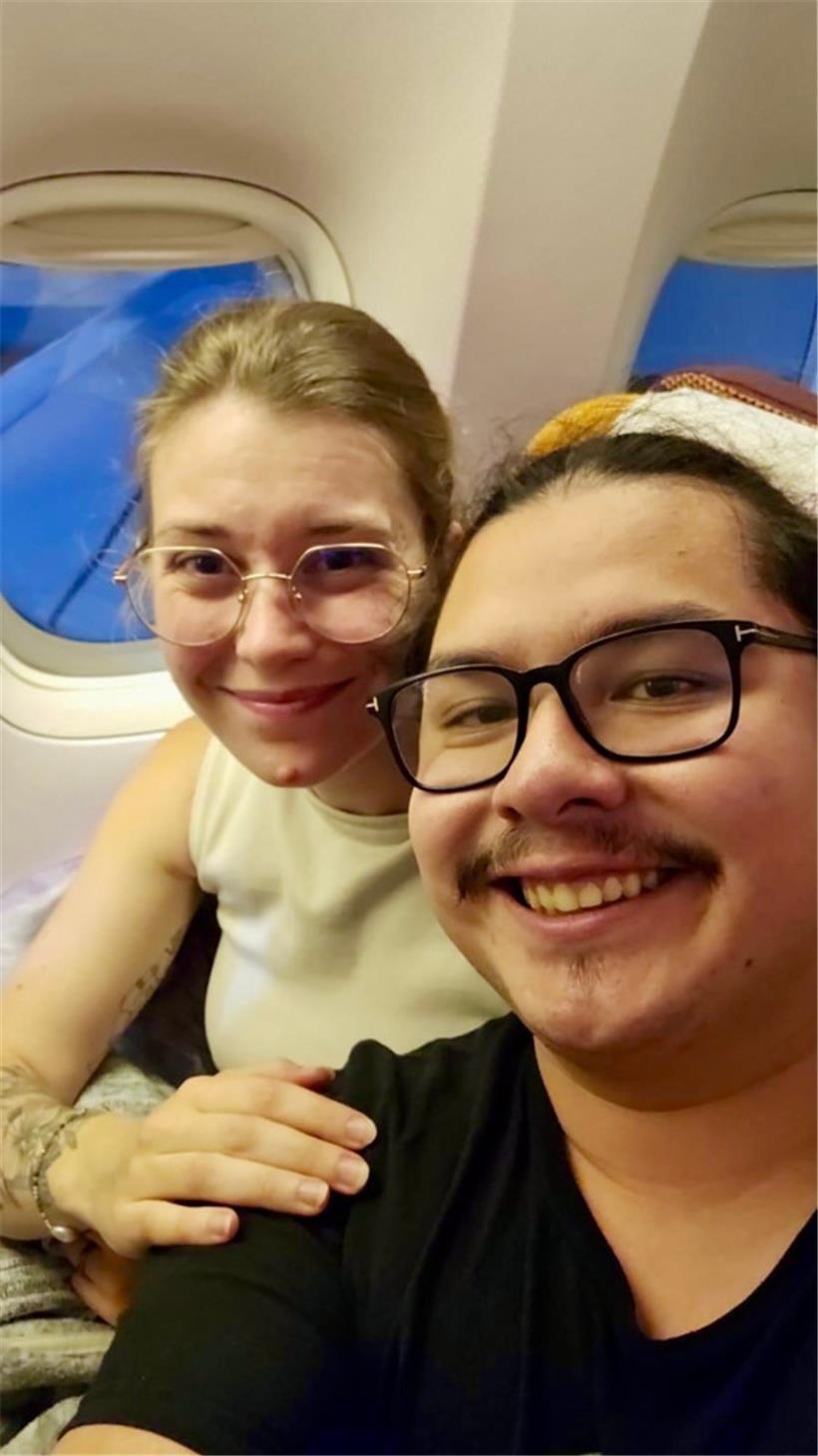 Im Flieger nach Bangkok
