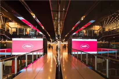 Im Inneren des „Palais des festivals“
