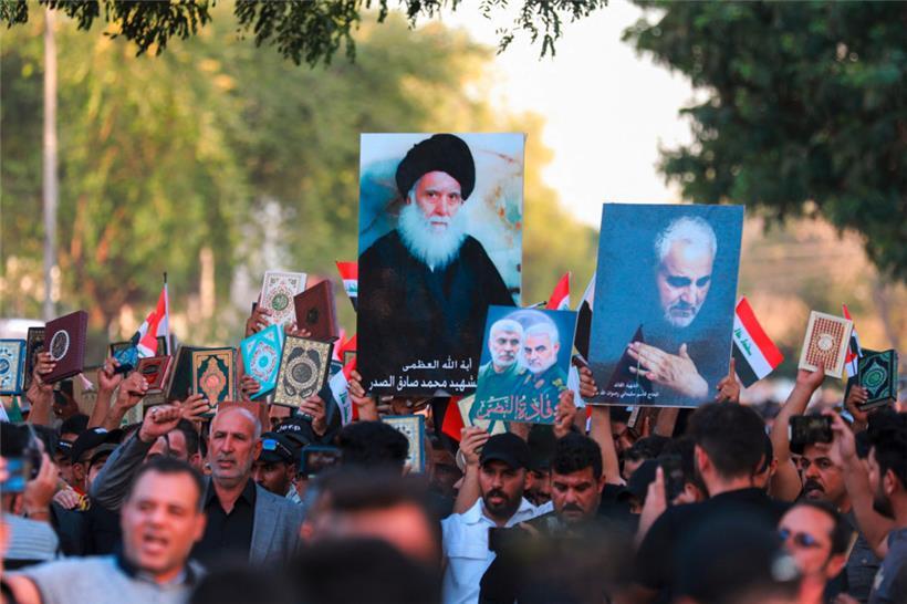 Im Irak haben mehrere tausend Menschen gegen Koran-Verbrennungen in Schweden und Dänemark protestiert
