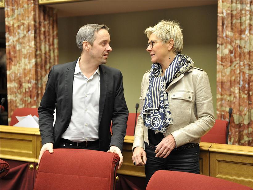 Georges Mischo im Januar 2019 im Parlament bei politischer Diskussion und Debatte
