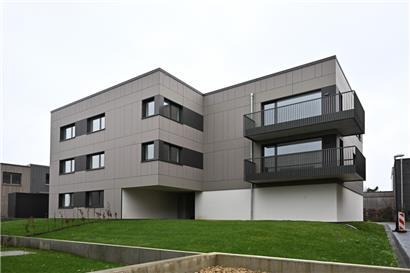 Im März 2023 zogen die ersten Bewohner in das Retortenquartier in Elmen bei Olm
