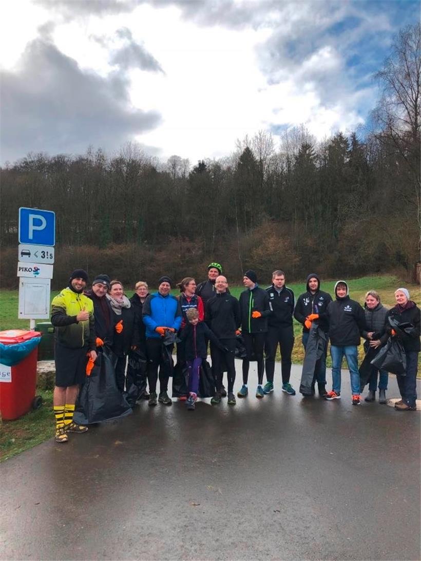 Im März vor dem Lockdown fand schon ein Plogging in Rodange statt
