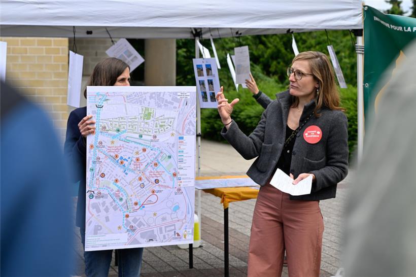 Im Mai präsentierte der Gaspericher Interessenverein einen lokalen Mobilitätsplan für das Viertel – mit Ideen von rund 60 Anwohnerinnen und Anwohnern
