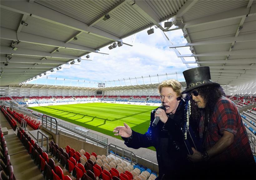 Im November machten Gerüchte über ein Guns-N’-Roses-Konzert im Stade de Luxembourg die Runde
