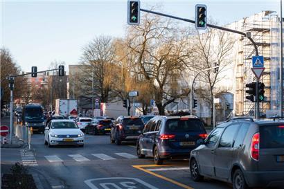 Im Zentrum von Esch mussten die Verkehrsteilnehmer am Montagmorgen etwas Geduld aufbringen
