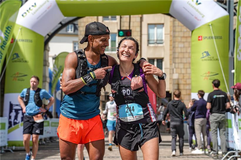 Shefi Xhaferaj beim Urban Trail Siegerlauf über 34 Kilometer im letzten Jahr, Ausdauerlauf in der Stadt