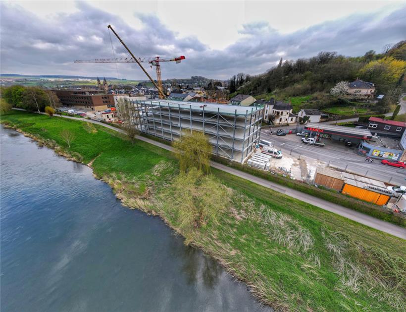 Im neuen Parkhaus an der Sauer werden 242 Stellplätze entstehen
