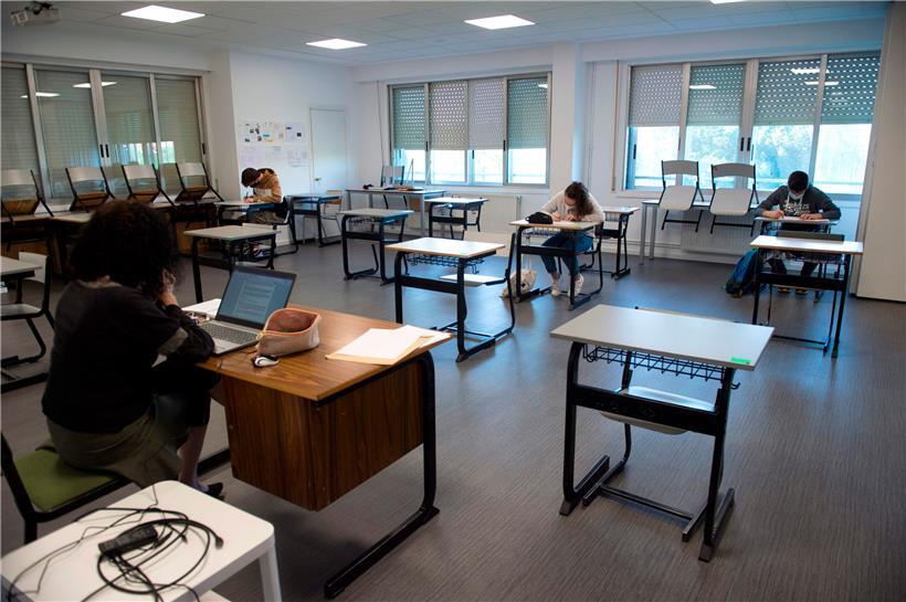 Im spanischen Baskenland, wie hier in San Sebastián, konnten die Schüler bereits Ende Mai wieder zur Schule
