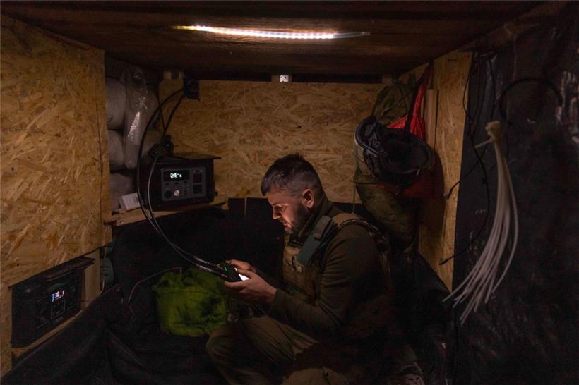 Immer wieder kommen im Krieg in der Ukraine Drohnen zum Einsatz
