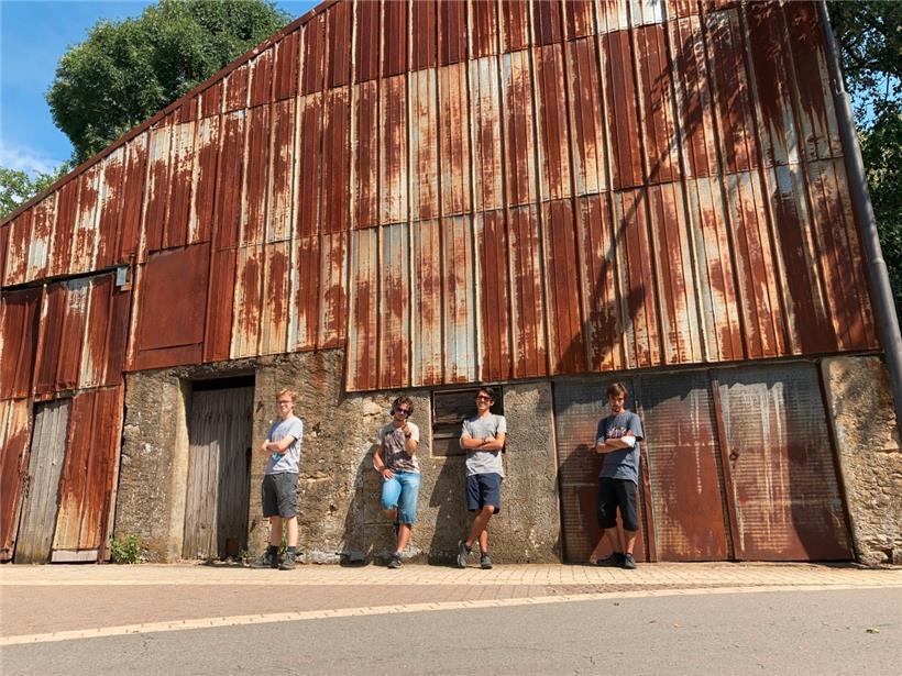 In 25 Tagen durch das ganze Land: Tom, Charles, Julien und Mika (v.l.n.r.) sind inzwischen richtige Luxemburg-Kenner
