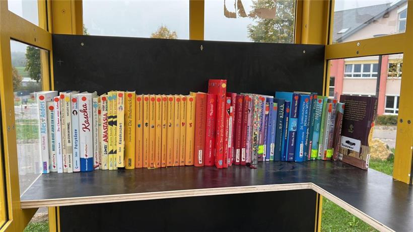 In Berburg (Gemeinde Manternach) befinden sich die Bücher in einer alten Telefonkabine
