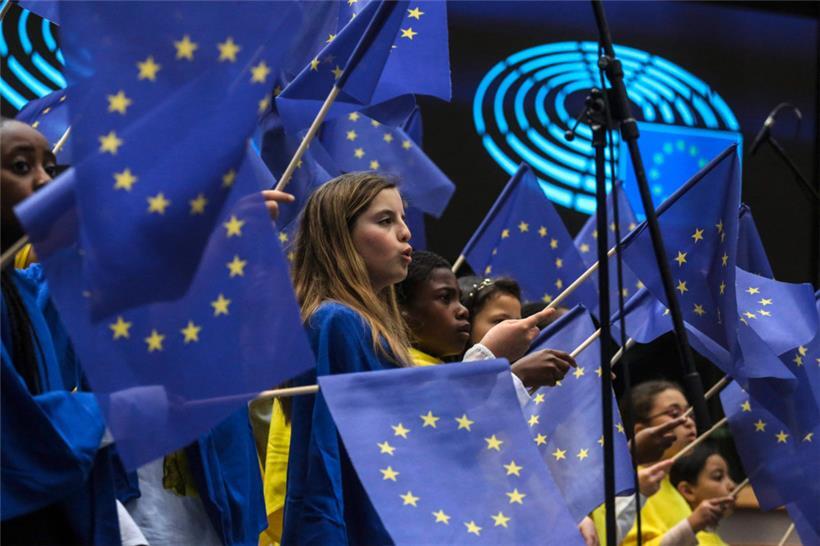 In Brüssel wurde der Europatag das ganze Wochenende über begangen
