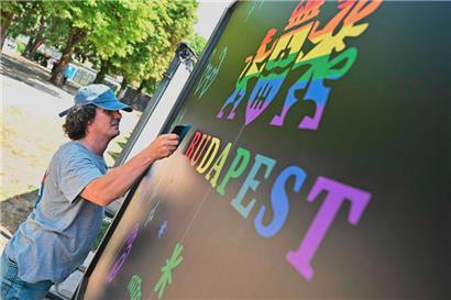 In Budapest bereitet man sich auf die Pride vor

