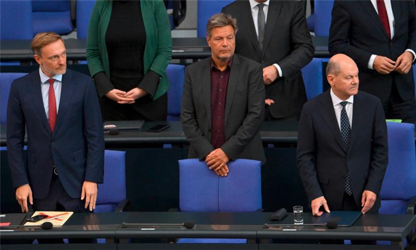 In Deutschland gehen der Finanzminister Christian Lindner, Wirtschaftsminister Robert Habeck und der Kanzler Olaf Scholz bereits eigene Wege
