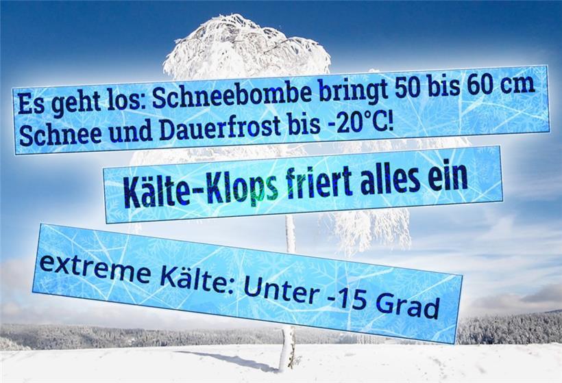 In Deutschland überbieten sich derzeit die Macher der Winter-Schlagzeilen
