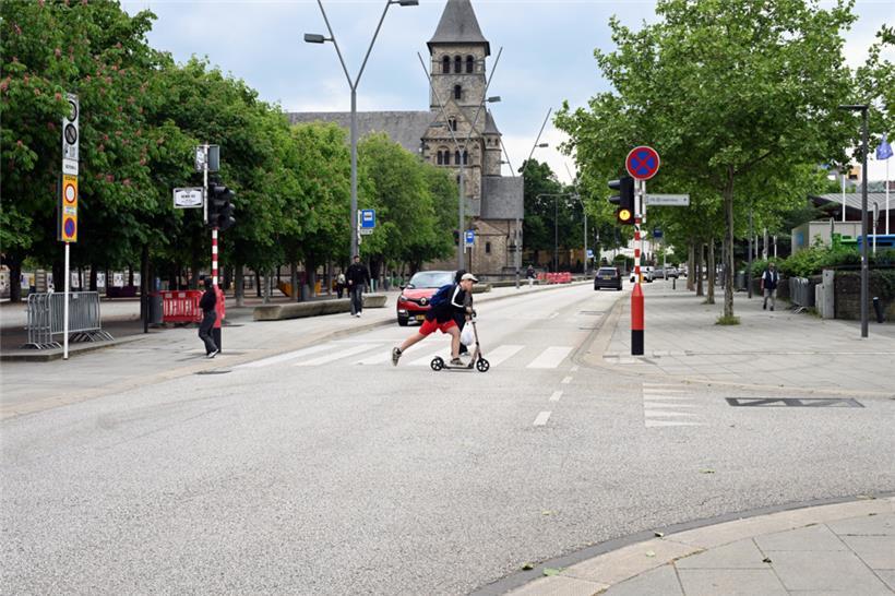 In Höhe des hauptstädtischen „Lycée de garçons de Luxembourg“ (LGL) wurde am Donnerstag ein Radfahrer verletzt
