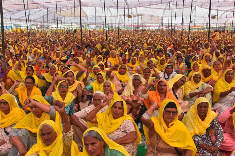 In Indien schlossen sich die Frauen den Bauernprotesten an
