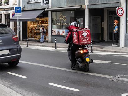 In Luxemburg-Stadt wurden 51 Lebensmittellieferfahrer kontrolliert
