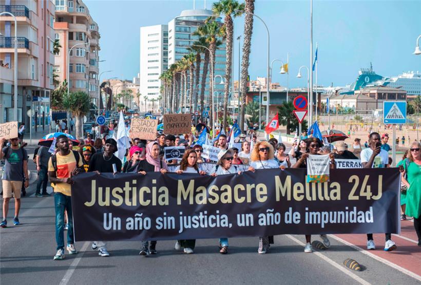 In Melilla, einer spanischen Exklave in Marokko, wurde dieser Tage an den ersten Jahrestag des Sturms von rund 2.000 Migranten auf die spanische Grenze erinnert, bei dem mindestens 23 Menschen ums Leben kamen
