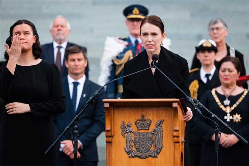 In Neuseeland lobte Premierministerin Jacinda Ardern den Thronfolger für dessen Verbundenheit mit ihrem Land
