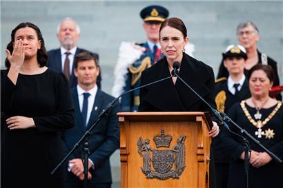 In Neuseeland lobte Premierministerin Jacinda Ardern den Thronfolger für dessen Verbundenheit mit ihrem Land
