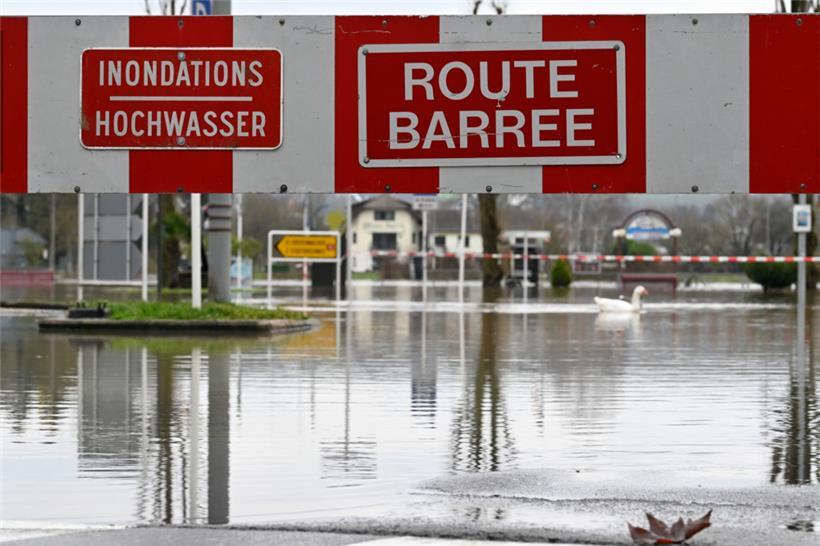 In Remich standen die Straßen am Freitagmorgen unter Wasser
