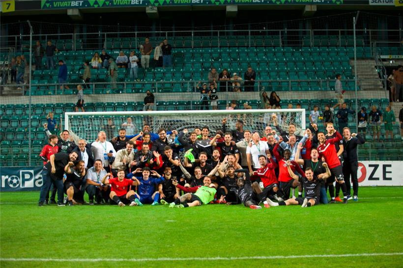 In Tallinn wurde nach Spielende ordentlich gefeiert
