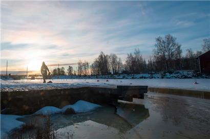 In Vaasa, Finnland, lagen die Temperaturen im Januar zwischen 3 und 7 Grad – 20 Grad höher als gewöhnlich um dieses Jahreszeit.

