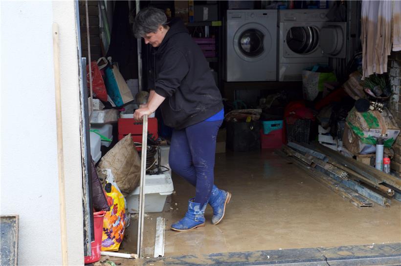 In Vianden hat in einigen Häusern das Wasser meterhoch im Keller gestanden und kann mitunter schwere Schäden verursacht haben 
