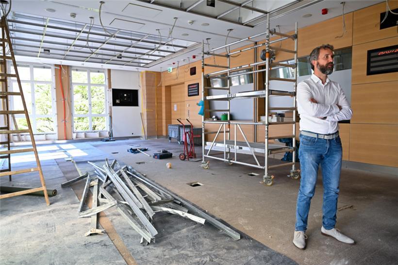 In den Kommissionssälen wurden über den Sommer einige Arbeiten durchgeführt
