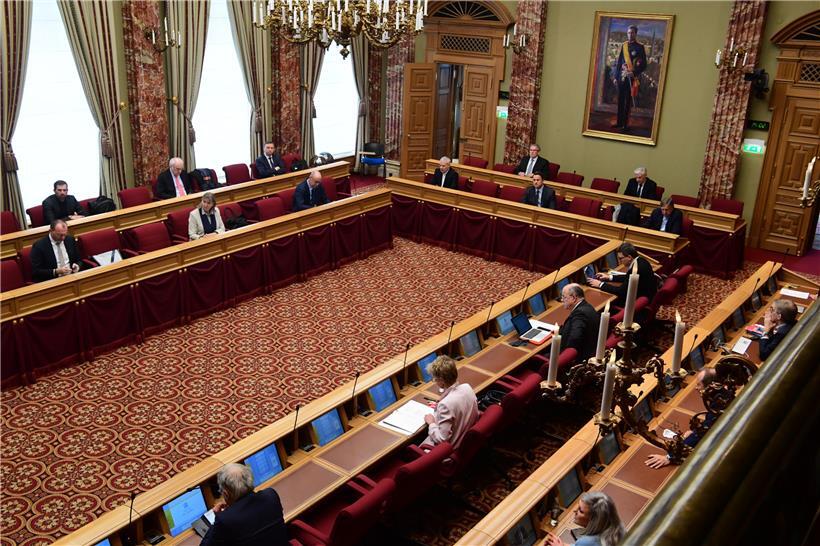 In der „Chamber“ am Krautmarkt müssen die Abgeordneten in unterschiedlichen Räumen sitzen, um die Sicherheitsabstände einzuhalten
