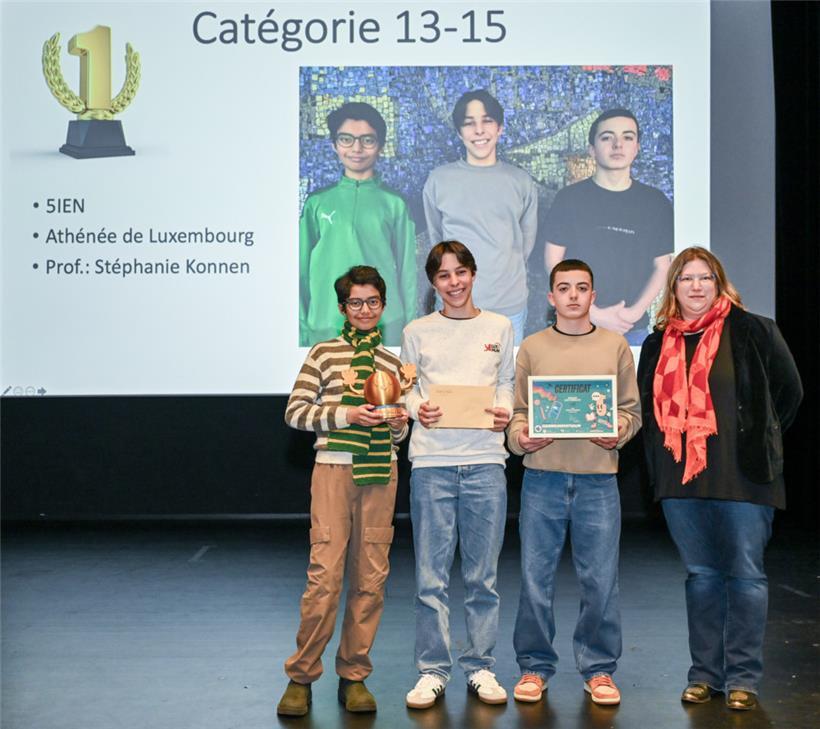 In der Kategorie zwischen 13 und 15 Jahren gewann die 5e1EN des hauptstädtischen...