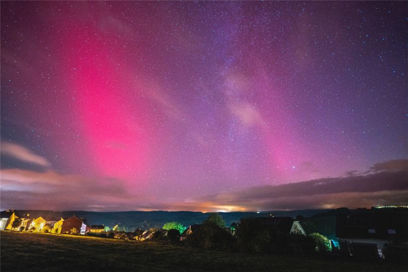 In der Nacht auf Freitag gab es wieder ein buntes Naturschauspiel im Himmel über Luxemburg
