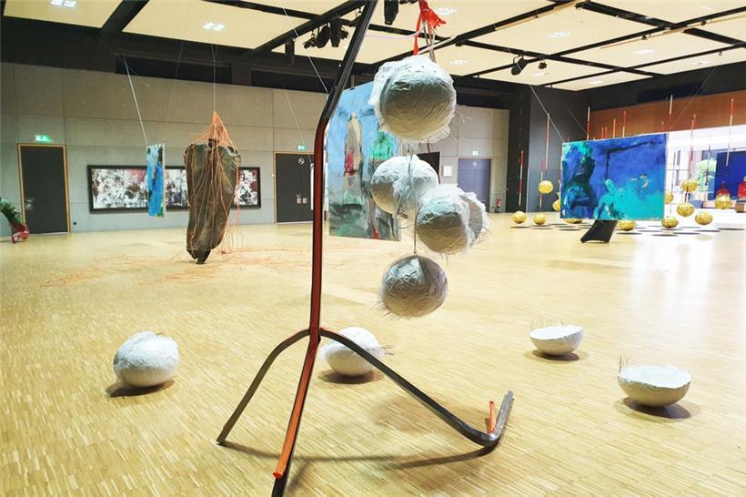 In der Stadthalle stellten 2021 Bahram Hajou, Thomas Ungruh, Ralph Kerstner und Dieter Nusbaum aus 
