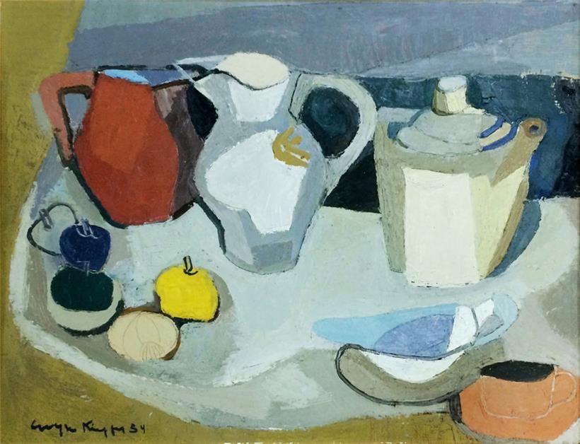 In der Villa Vauban zu sehen: „Stillleben“ mit Kaffee- und Teeservice von Coryse Kieffer
