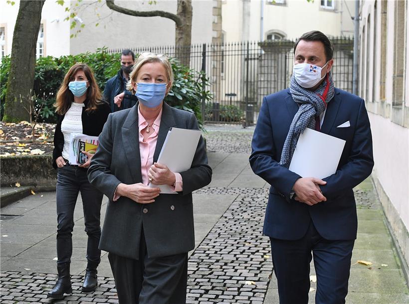 In der Wählergunst auf Augenhöhe: Gesundheitsministerin Paulette Lenert (LSAP) und Premierminister Xavier Bettel (DP)
