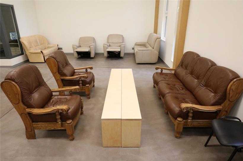 In einem Ruheraum können die Nutzerinnen und Nutzer der Winteraktion sich ausruh...