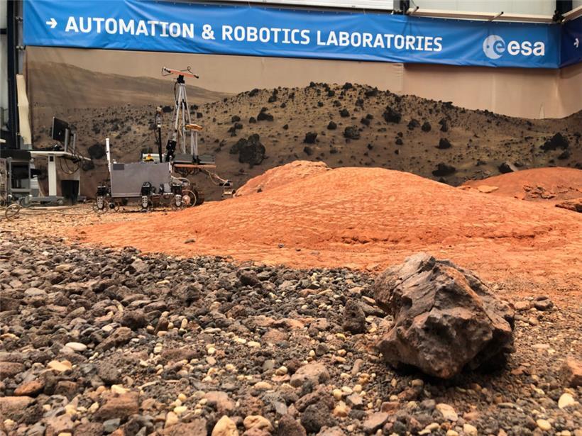 In ihrem Labor in Nordwijk testet die ESA auch Marsroboter
