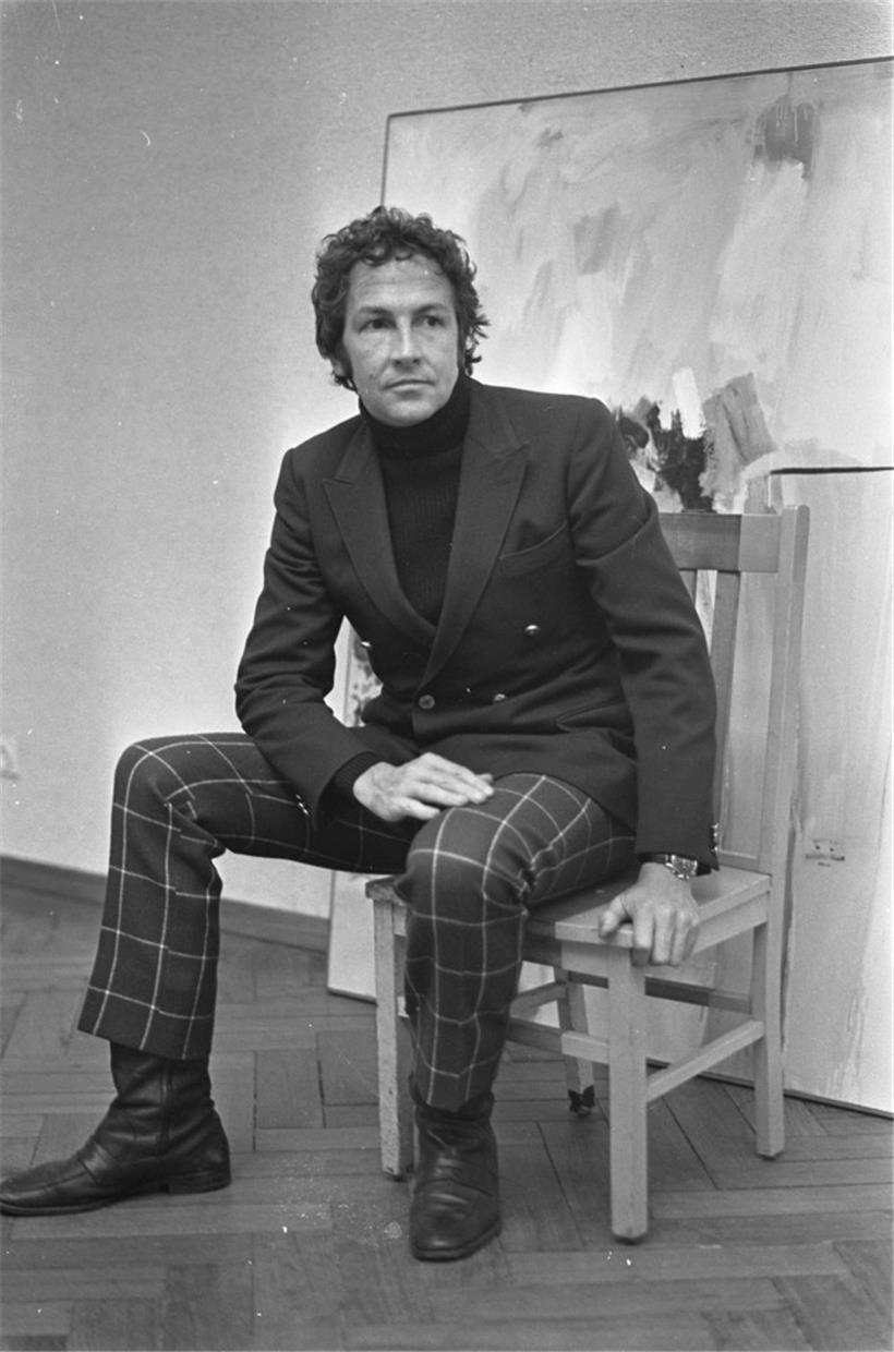 In jungen Jahren: der Künstler Robert Rauschenberg, 1968
