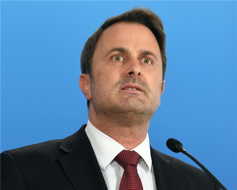 In seinem Beitrag lobt Xavier Bettel die Arbeit des Krankenhauspersonals
