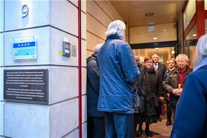 Inauguration de la plaque commémorative sur l’hôtel Perrin, au 9, rue de Strabourg, ce jeudi 9 novembre
