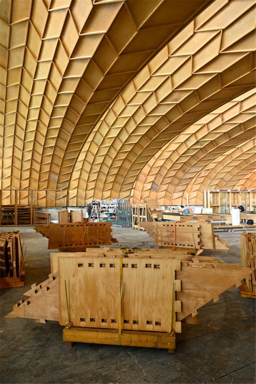 Innenansicht des nächsten Bauabschnitts: Von den geplanten rund 9.000 Quadratmet...