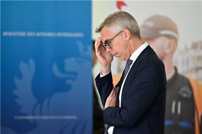 Innenminister Léon Gloden Ende Mai auf der Polizeiwache Museldall in Grevenmacher
