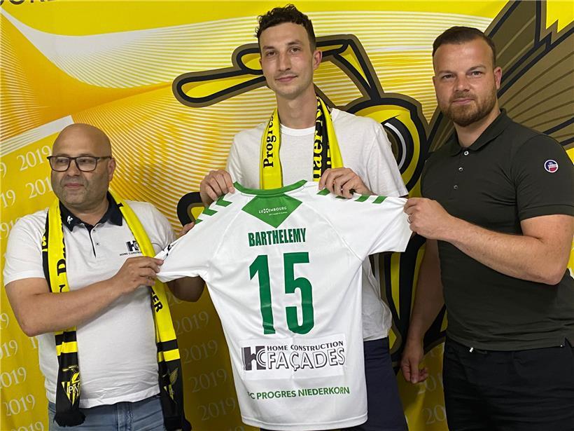 Innenverteidiger Ulysse Barthélémy (M.) spielte zuletzt in Sarre-Union
