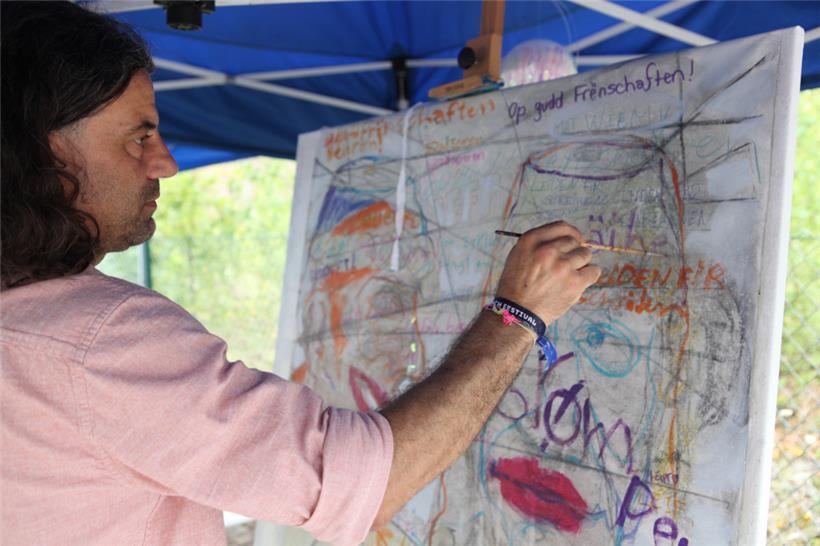 Interaktives Live Painting mit Fadi